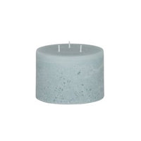 Terra Texture Pillar Candle - Sky blue